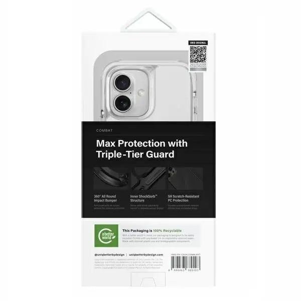 Uniq Combat iPhone 16 6.1’’ Magclick Charging case white/lume white - Cell phone cases and covers<<<HurtelXML