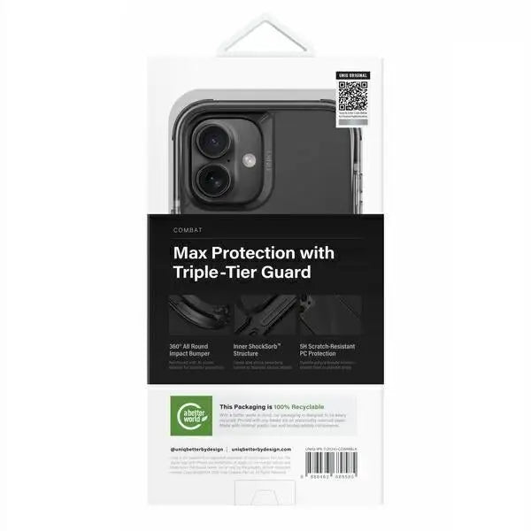 Uniq Combat iPhone 16 Plus 6.7’’ Magclick Charging case blue/pearl blue - Cell phone cases and covers<<<HurtelXML