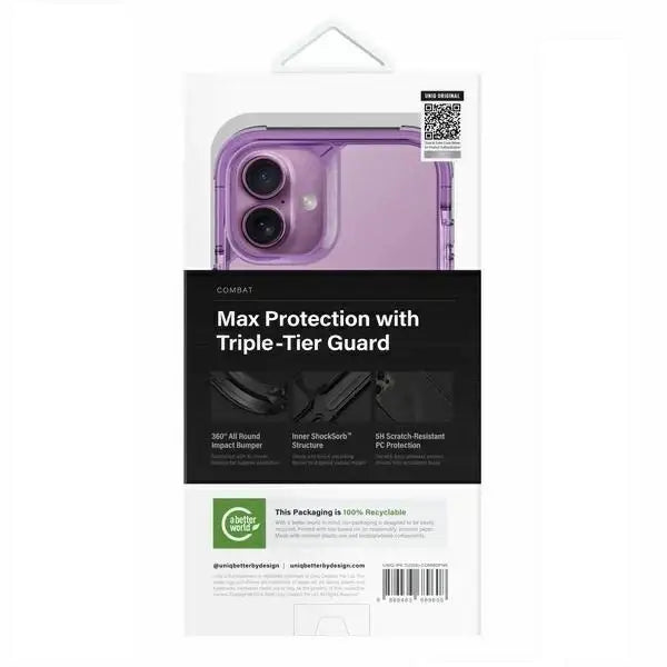 Uniq Combat iPhone 16 Plus 6.7’’ Magclick Charging case pink/grape pink - Cell phone cases and covers<<<HurtelXML