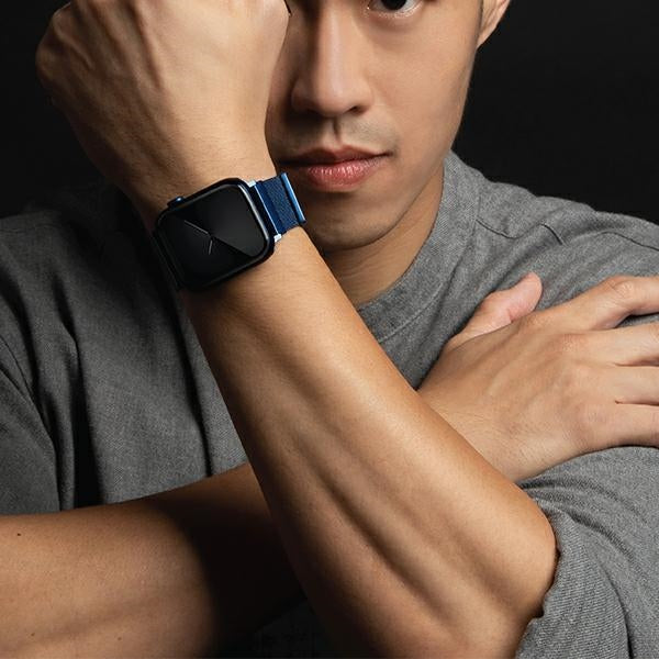 Uniq Dante Stainless Steel Strap for Apple Watch 1/2/3/4/5/6/7/8/SE/SE2 38/40/41mm - Blue - Other cell phone