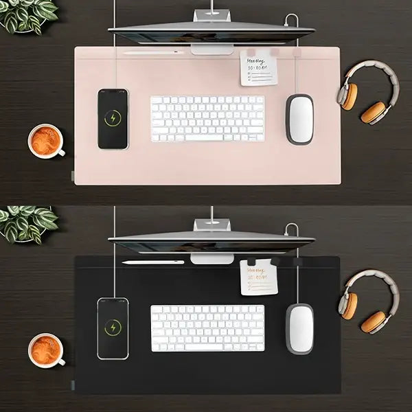 Uniq Hagen Magnetic Desk Pad Double-Sided Black and Blue - Rubber pad on the desk<<<HurtelXML