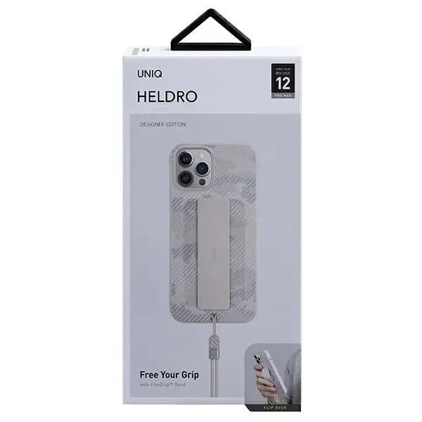 Uniq Heldro case for iPhone 12 Pro Max - beige camouflage - Cell phone cases and covers<<<HurtelXML