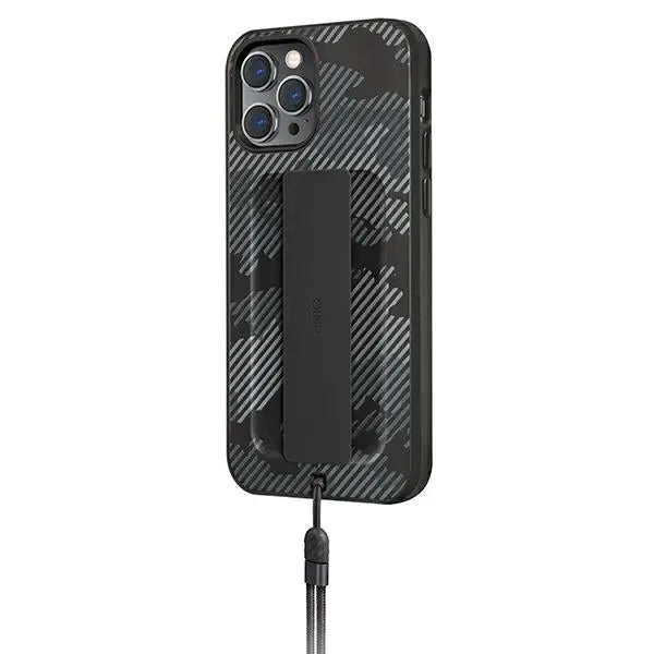 Uniq Heldro case for iPhone 12 Pro Max - black camouflage - Cell phone cases and covers<<<HurtelXML