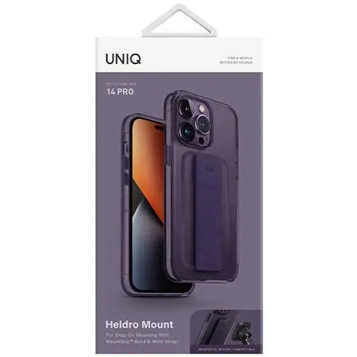 Uniq Heldro Mount case for iPhone 14 Pro - purple - Cell phone cases and covers<<<HurtelXML