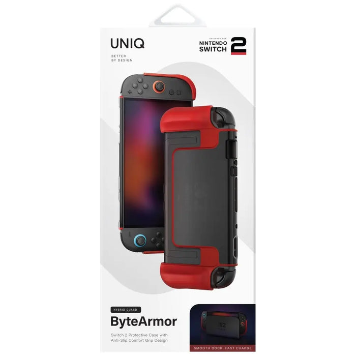 Uniq Hybrid Bytearmor Case for Nintendo Switch 2 - Red - Cell phone cases and covers<<<HurtelXML