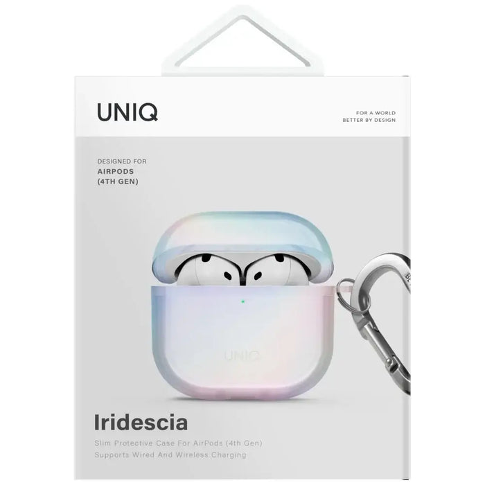Uniq Iridescia case for AirPods 4 Hang Case - holo white - Cell phone cases and covers<<<HurtelXML