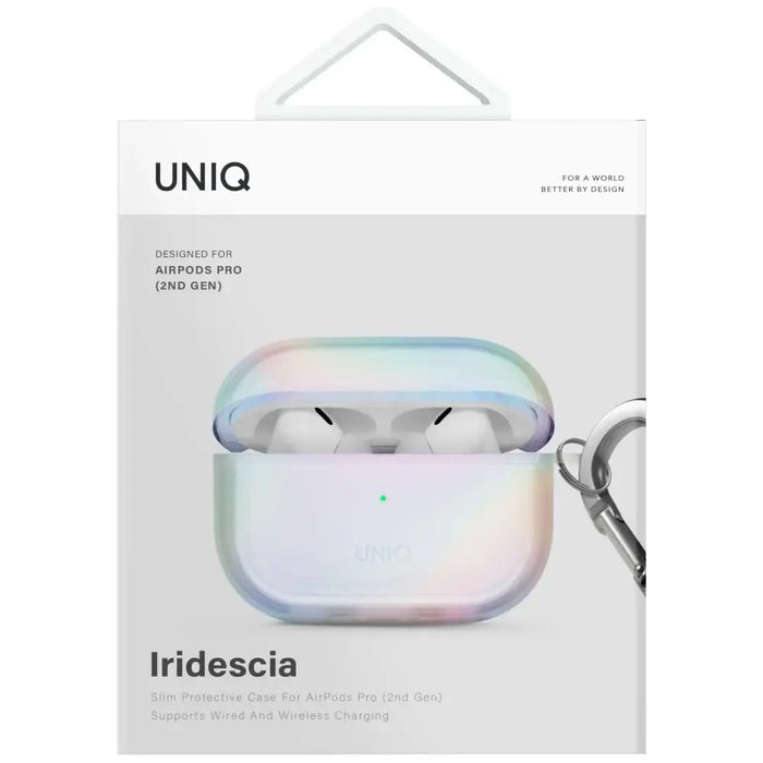 Uniq Iridescia Case for AirPods Pro 2 Hang Case - Holo White - Cell phone cases and covers<<<HurtelXML