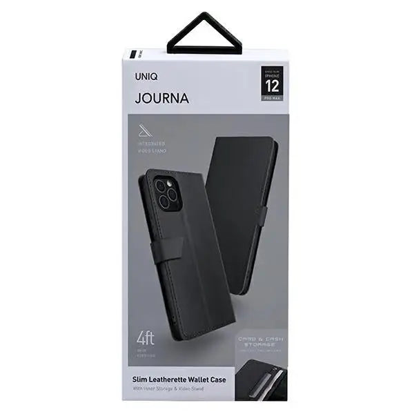 Uniq Journa iPhone 12 Pro Max case - gray - Cell phone cases and covers<<<HurtelXML
