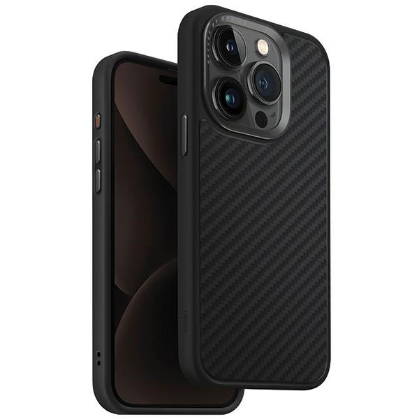 Uniq Keva Magclick Charging case for iPhone 15 Pro - black - Cell phone cases and covers<<<HurtelXML