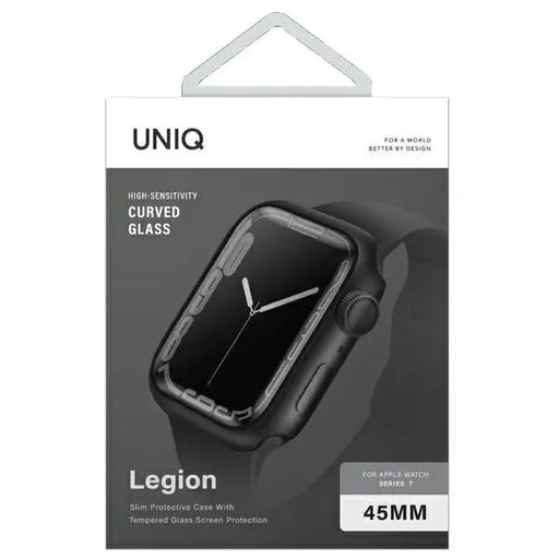 Uniq Legion case for Apple Watch Series 7/8/9 45mm black/black - Cell phone cases and covers<<<HurtelXML