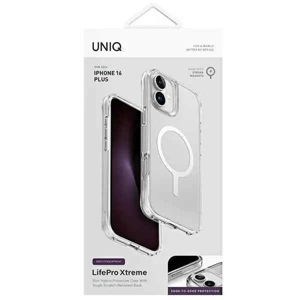 Uniq LifePro Xtreme Magclick Charging Case for iPhone 16 Plus - Clear - Cell phone cases and covers<<<HurtelXML