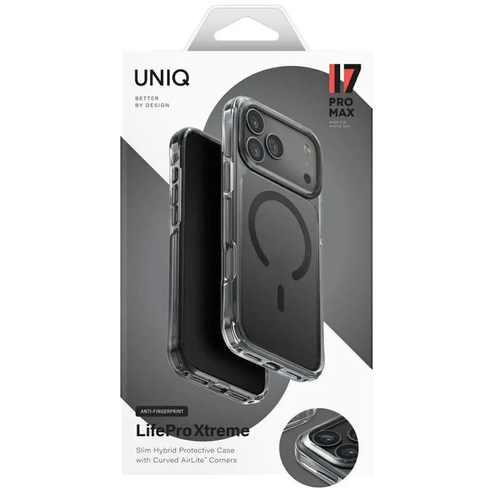 Uniq LifePro Xtreme Magclick Charging case for iPhone 17 Pro Max - black - Cell phone cases and covers<<<HurtelXML