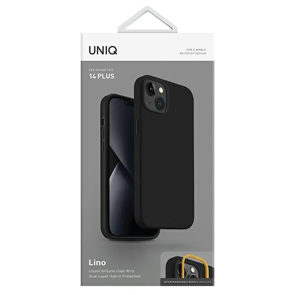 Uniq Lino case for iPhone 14 Plus - black - Cell phone cases and covers<<<HurtelXML