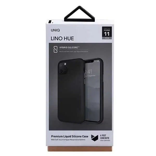 Uniq Lino Hue case for iPhone 11 Pro - black - Cell phone cases and covers<<<HurtelXML