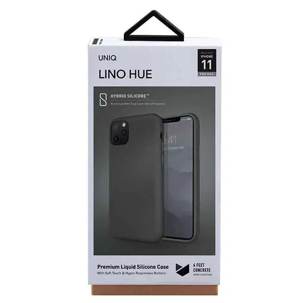 Uniq Lino Hue case for iPhone 11 Pro Max - gray - Cell phone cases and covers<<<HurtelXML