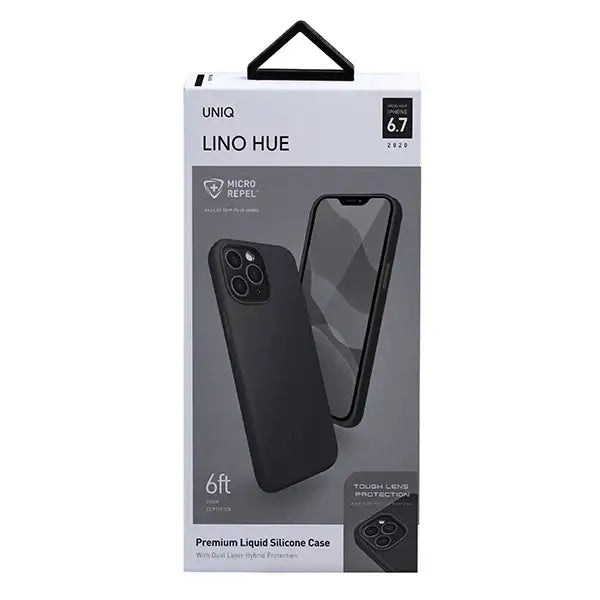 Uniq Lino Hue case for iPhone 12 Pro Max - black - Cell phone cases and covers<<<HurtelXML