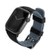Uniq Linus Apple Watch Series 4/5/6/7/8/SE/SE2/Ultra strap 42/44/45mm. Airosoft Silicone black/midnight black - Other
