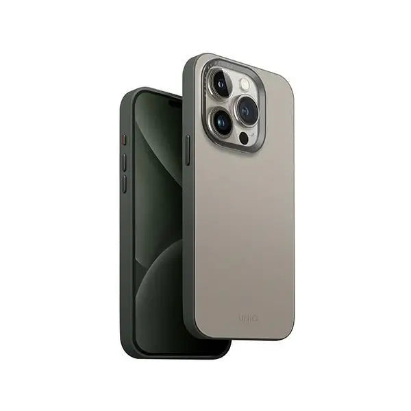 Uniq Lyden DS iPhone 15 Pro 6.1’’ Magclick Charging case beige-green/ivory-lichen green - Cell phone cases