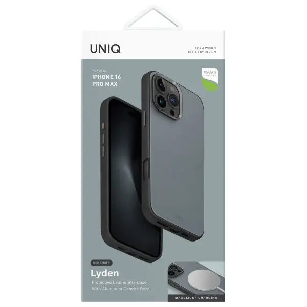 Uniq Lyden DS iPhone 16 Pro Max 6.9’’ Magclick Charging case blue-black/washed blue-black - Cell phone cases
