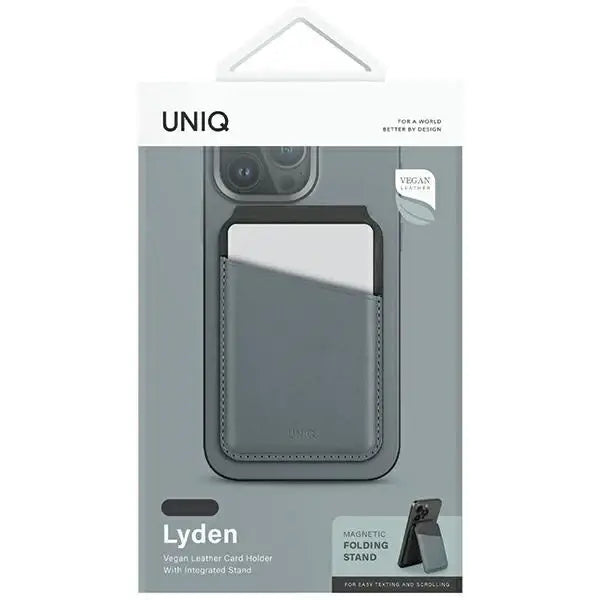 Uniq Lyden DS magnetic RFID wallet with phone stand - blue and black - Others<<<HurtelXML