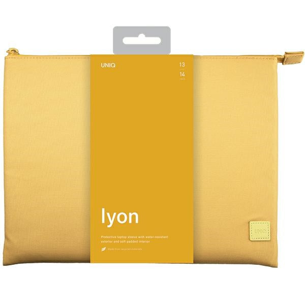 Uniq Lyon Waterproof RPET case for a 14’’ laptop - yellow - Laptop bags<<<HurtelXML