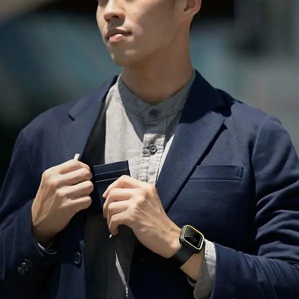 Uniq Moduo case for Apple Watch 4/5/6/7/8/9/SE/SE2 44/45mm - black and mustard - Cell phone cases and covers<<<HurtelXML