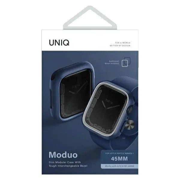 Uniq Moduo case for Apple Watch 4/5/6/7/8/SE/SE2 44/45mm - blue-gray - Cell phone cases and covers<<<HurtelXML
