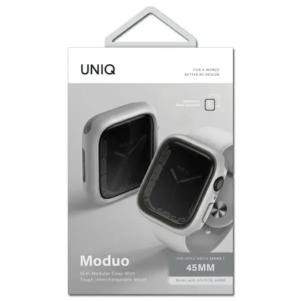 Uniq Moduo case for Apple Watch 4/5/6/7/8/SE/SE2 44/45mm - chalk gray - Cell phone cases and covers<<<HurtelXML