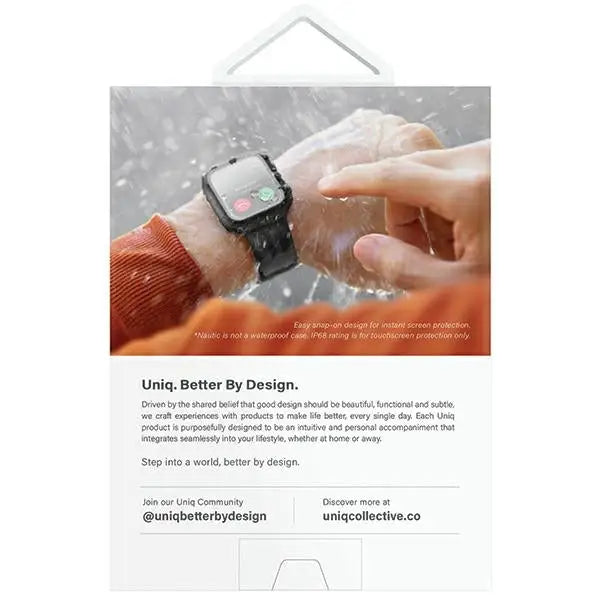 Uniq Nautic Apple Watch Series 7/8/9 41mm Case Transparent/Dove Clear - Cell phone cases and covers<<<HurtelXML
