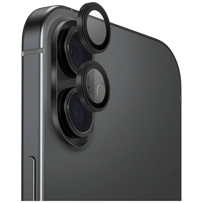 Uniq Optix Aluminum Camera Lens Protector for iPhone 17 with Applicator - Black - Cell phone tempered glass<<<HurtelXML