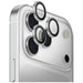 Uniq Optix Aluminum Camera Lens Protector for iPhone 17 Pro / iPhone 17 Pro Max with Applicator - Silver - Cell phone