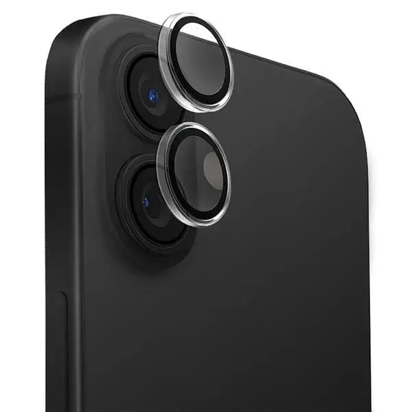 Uniq Optix Clear Camera Lens Protector iPhone 16 / 16 Plus with Applicator - Clear Black - Cell phone tempered