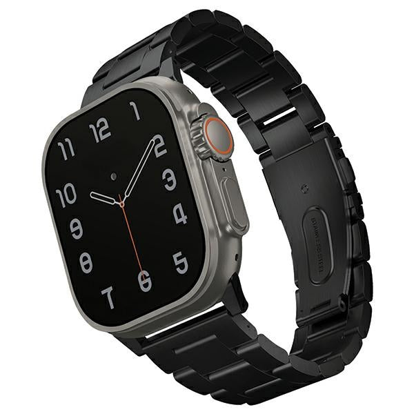 Uniq Osta Stainless Steel Strap for Apple Watch 1/2/3/4/5/6/7/8/SE/SE2/Ultra 42/44/45/49mm - Black - Other cell phone