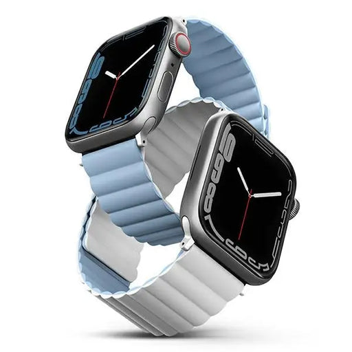 Uniq Revix strap for Apple Watch 1/2/3/4/5/6/7/8/SE/SE2/Ultra 42/44/45/49mm - white and blue - Other cell phone