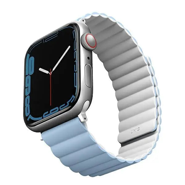 Uniq Revix strap for Apple Watch 1/2/3/4/5/6/7/8/SE/SE2/Ultra 42/44/45/49mm - white and blue - Other cell phone