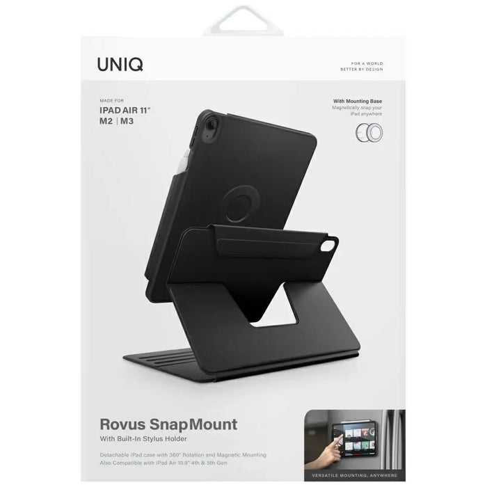 Uniq Rovus Snapmount Magnetic 360 Rotating Detachable Case for iPad Air 11’’ 2024 / 2025 / iPad Air 10.9’’ 2020 / 2022