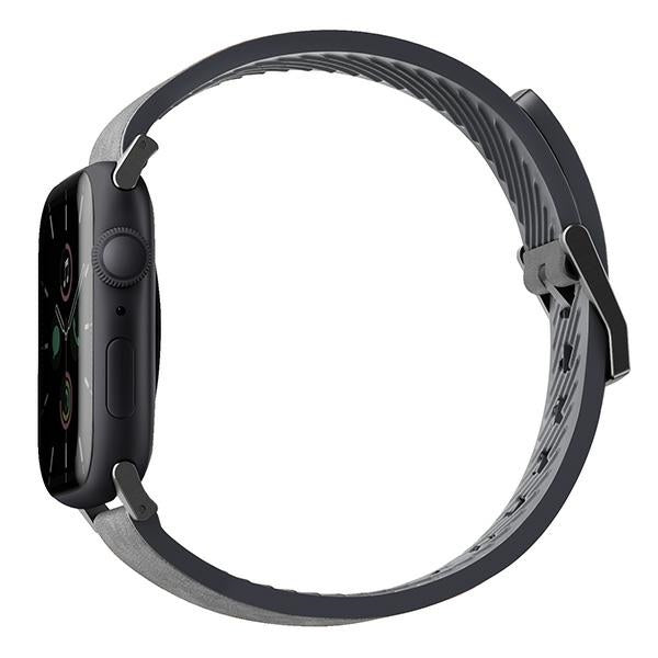 Uniq Straden Leather Hybrid Strap for Apple Watch 1/2/3/4/5/6/7/8/SE/SE2/Ultra 42/44/45/49mm - Gray - Other cell phone