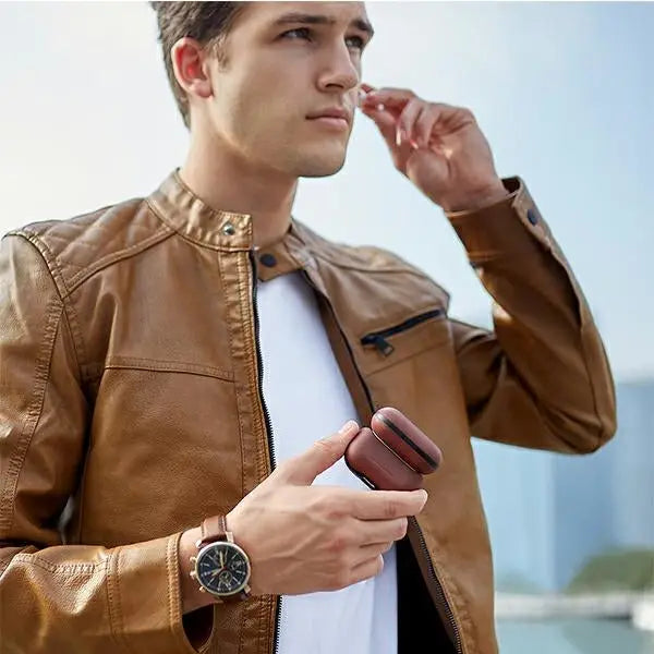 Uniq Terra Genuine Leather case for AirPods Pro - red - Cell phone cases and covers<<<HurtelXML