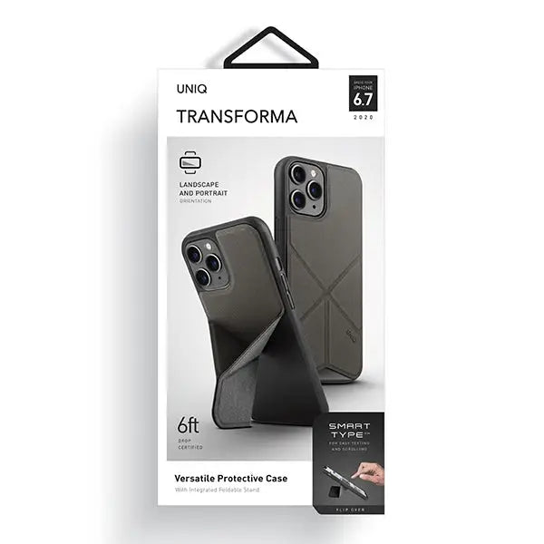 Uniq Transforma case for iPhone 12 Pro Max - gray - Cell phone cases and covers<<<HurtelXML