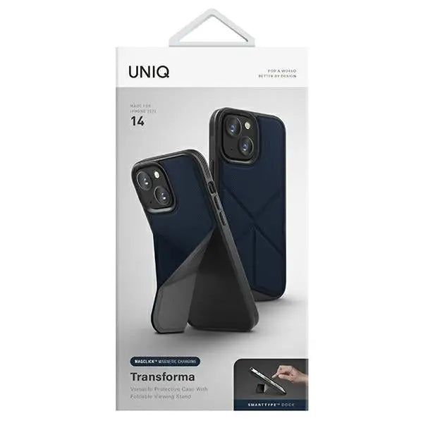 Uniq Transforma Magclick Charging case for iPhone 14 - blue - Cell phone cases and covers<<<HurtelXML
