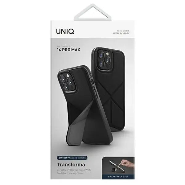 Uniq Transforma Magclick Charging case for iPhone 14 Pro Max - black - Cell phone cases and covers<<<HurtelXML