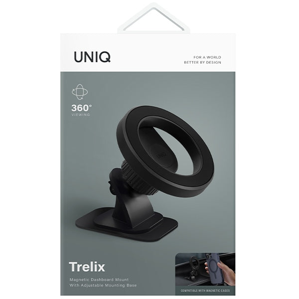 Uniq Trelix Car magnetic dashboard holder - black - Cell phone holders<<<HurtelXML