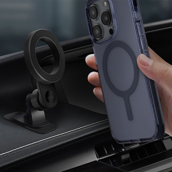 Uniq Trelix Car magnetic dashboard holder - black - Cell phone holders<<<HurtelXML