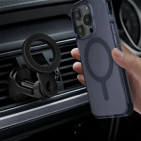 Uniq Trelix Car magnetic car holder for air vent - black - Cell phone holders<<<HurtelXML