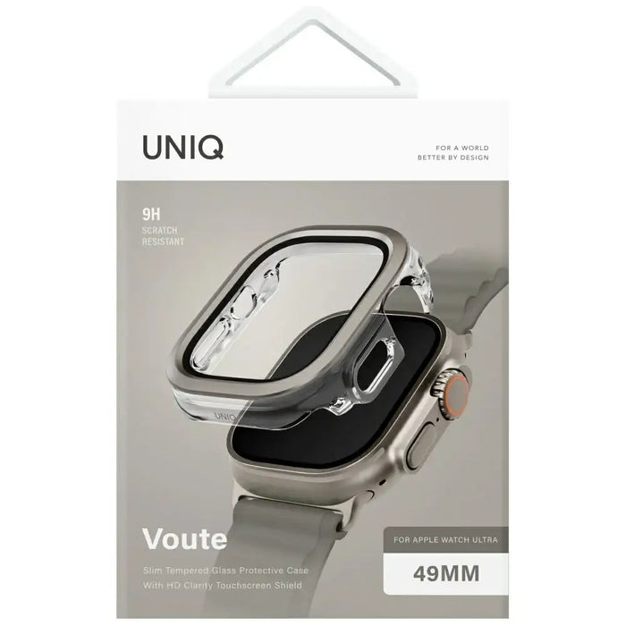 Uniq Voute case with tempered glass for Apple Watch Ultra 49 mm - silver - Cell phone cases and covers<<<HurtelXML