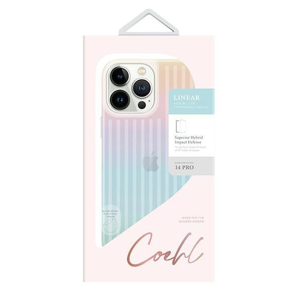 Uniq Coehl Linear case for iPhone 14 Pro - iridescent