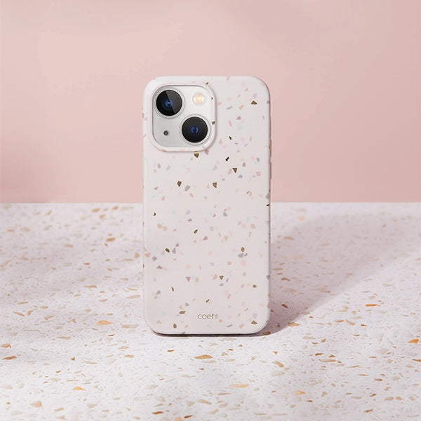 Uniq Coehl Terrazzo case for iPhone 14 Plus - sand