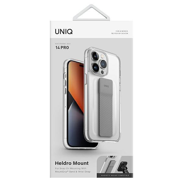 Uniq Heldro Mount case for iPhone 14 Pro - transparent