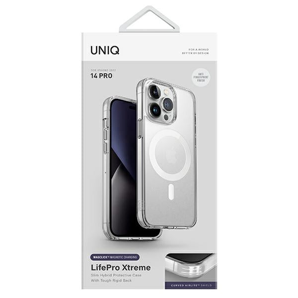 Uniq LifePro Xtreme Magclick Charging case for iPhone 14 Pro - transparent