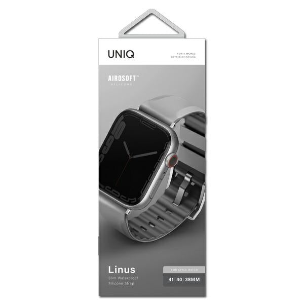 Uniq Linus strap for Apple Watch 1/2/3/4/5/6/7/8/SE/SE2 38/40/41mm - gray